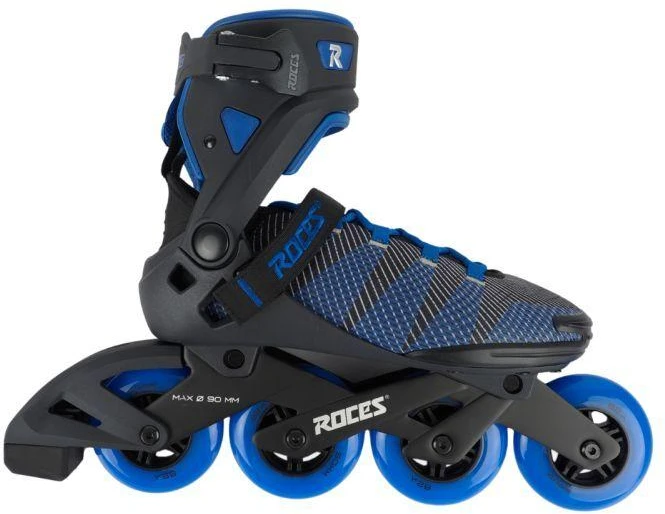 Roces Revo 90 riedučiai, juodi ir mėlyni 400906 00002