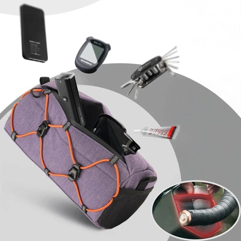 Rockbros 30110054005 Handlebar Bike Bag 2.2L - Violetinė