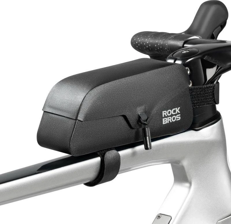 Rockbros 30120122002 Atsparus vandeniui Bicycle Frame Bag with Magnetic Closure 0.9L - Juodas