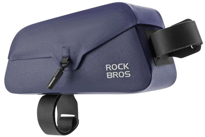 Rockbros 30120122006 Vandeniui atsparus dviračio rėmo krepšys su magnetiniu užsegimu, 0.9L - Mėlynas