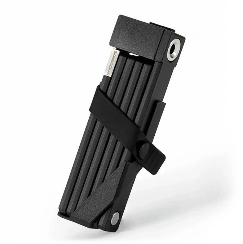 Rockbros 32140003001 sulankstoma dviračio spyna su raktu ir rankena, 68 cm - juodas
