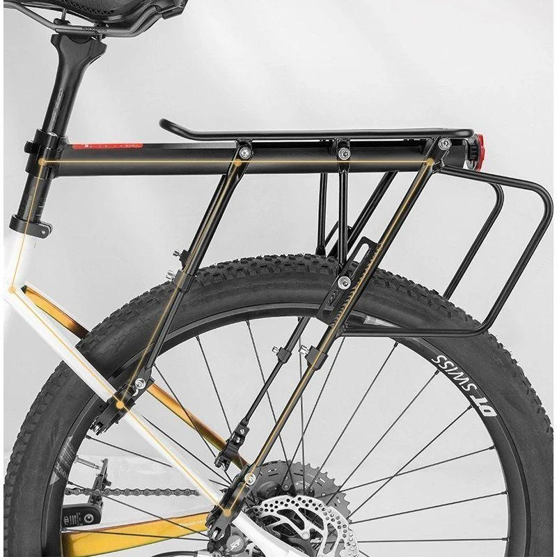 Rockbros 33210004001 bicycle rack with shelf – juodos spalvos
