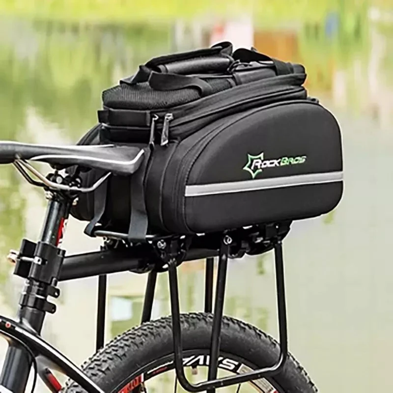 Rockbros A6-03BK krepšys dviračiui for trunk 35 l with fold-out pockets – juodos spalvos