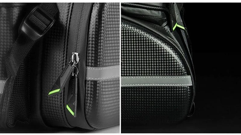Rockbros A6-6 krepšys dviračiui for trunk, 35 l, with fold-out pockets – juodos spalvos