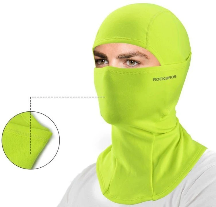 Balaklava ryškiai žalia Rockbros