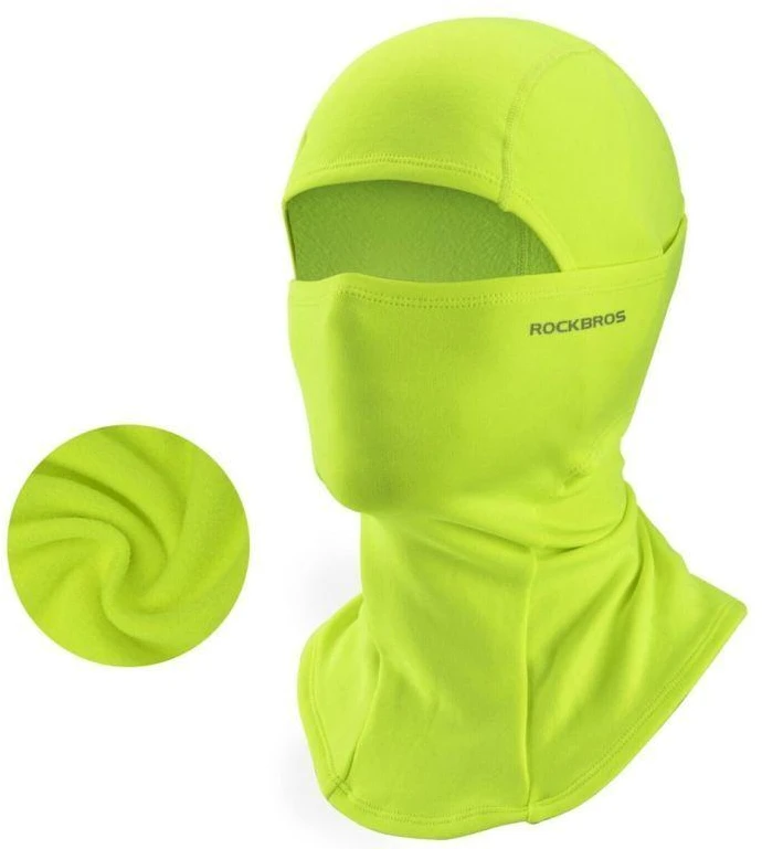 Balaklava ryškiai žalia Rockbros