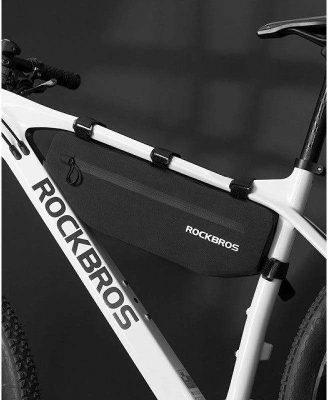 Rockbros AS-043 dviračio krepšys with Velcro 3l – juodos spalvos