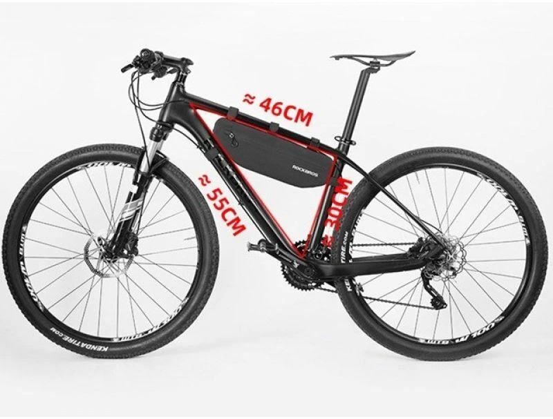 Rockbros AS-043 dviračio krepšys with Velcro 3l – juodos spalvos
