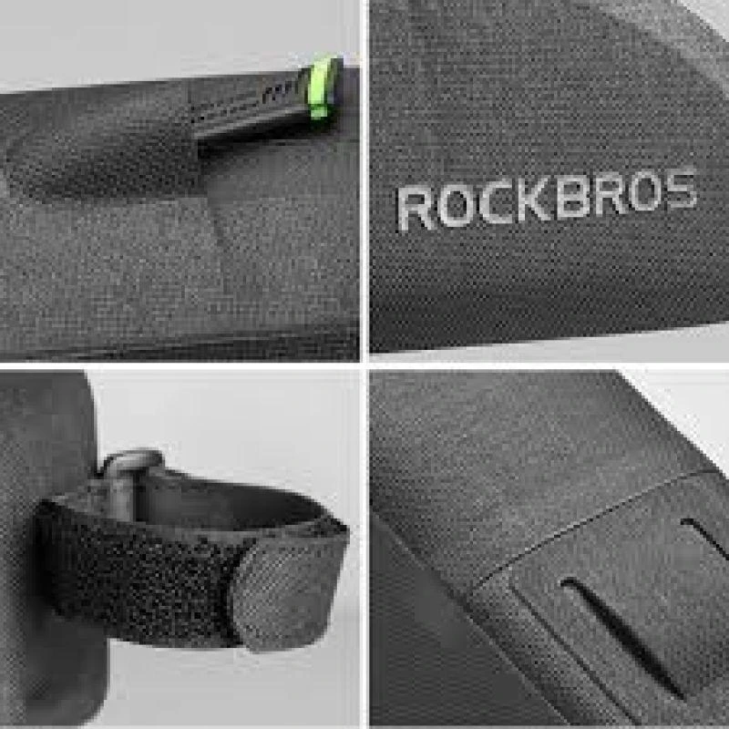 Rockbros atsparus vandeniui rėminis krepšys 1l juodas