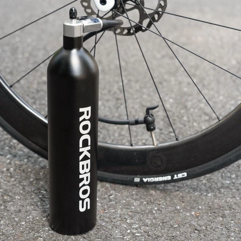 Rockbros bekamerinio padangų pripūtiklis 200 PSI 1.2l - Juodas