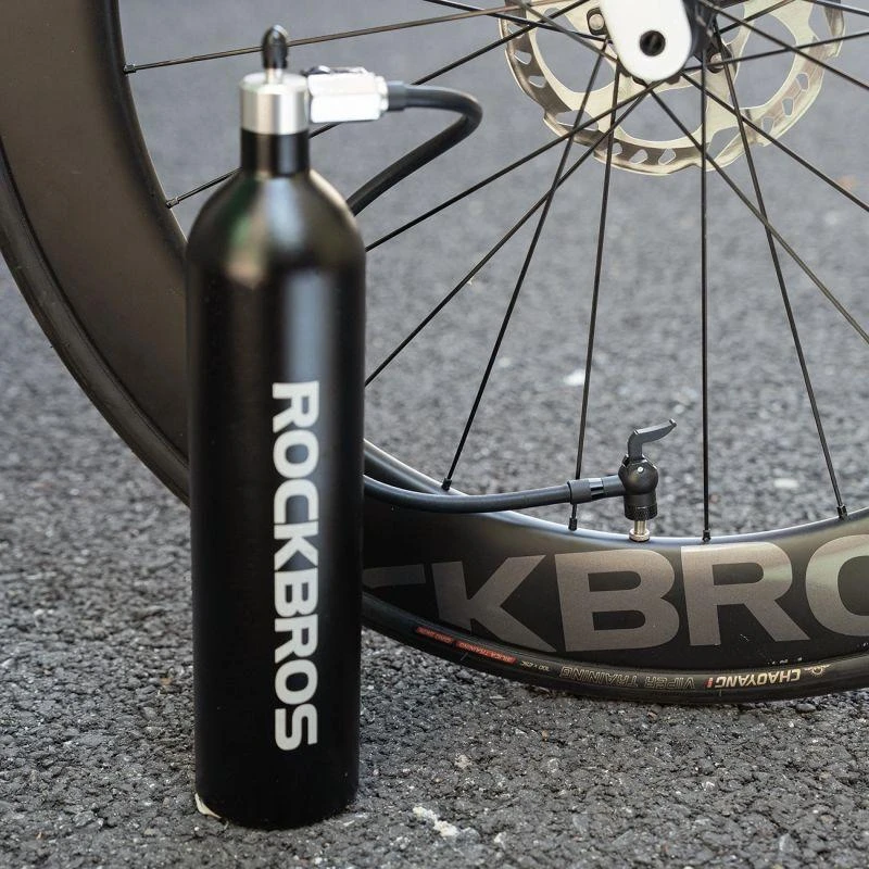 Rockbros bekamerinio padangų pripūtiklis 200 PSI 1.2l - Juodas