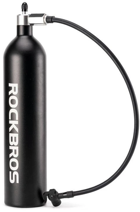 Rockbros bekamerinio padangų pripūtiklis 200 PSI 1.2l - Juodas