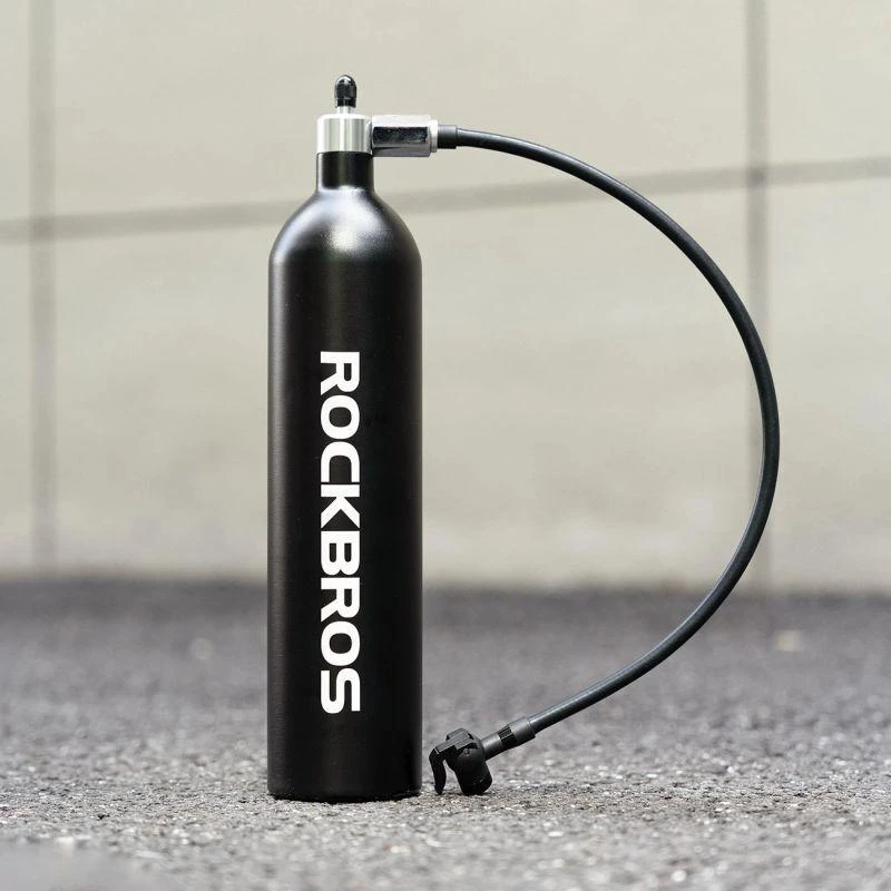Rockbros bekamerinio padangų pripūtiklis 200 PSI 1.2l - Juodas