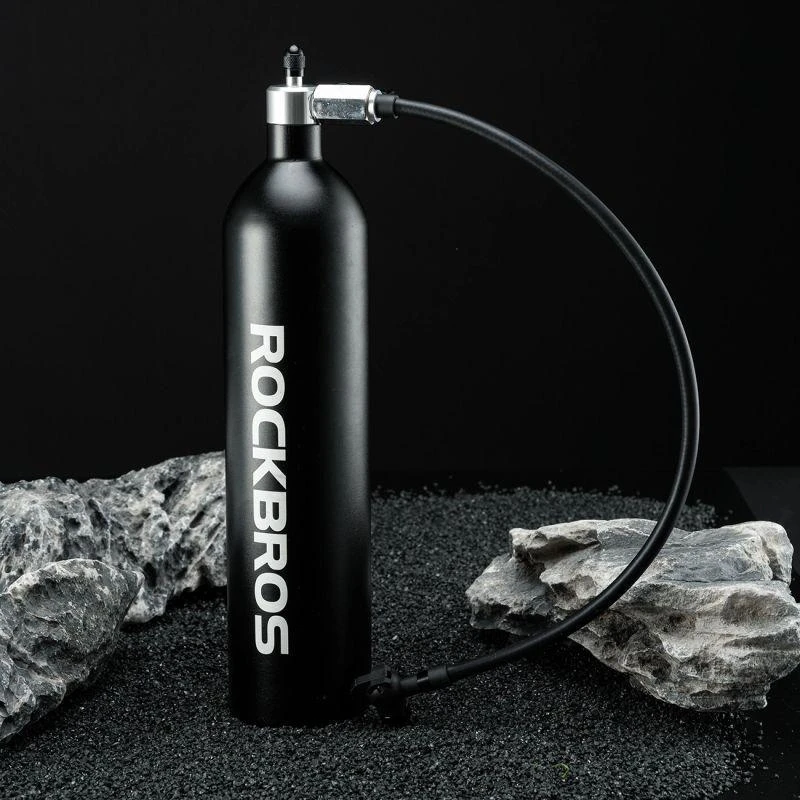 Rockbros bekamerinio padangų pripūtiklis 200 PSI 1.2l - Juodas