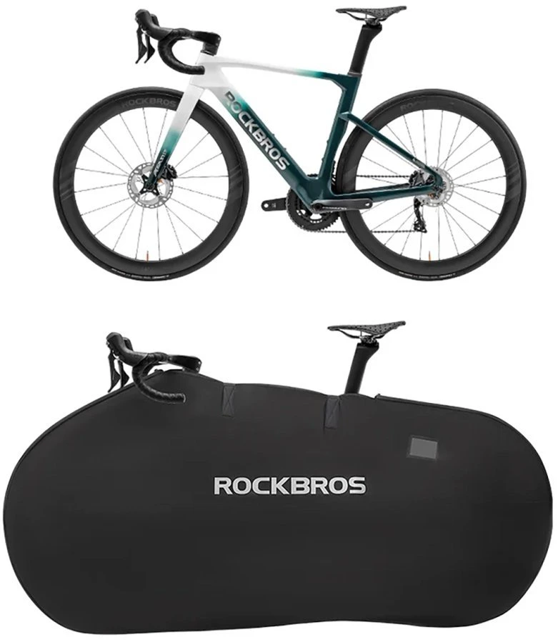 Rockbros D002 Elastinis nešiojimo dėklas 26 colių plento ir kalnų dviračiams - Juodas