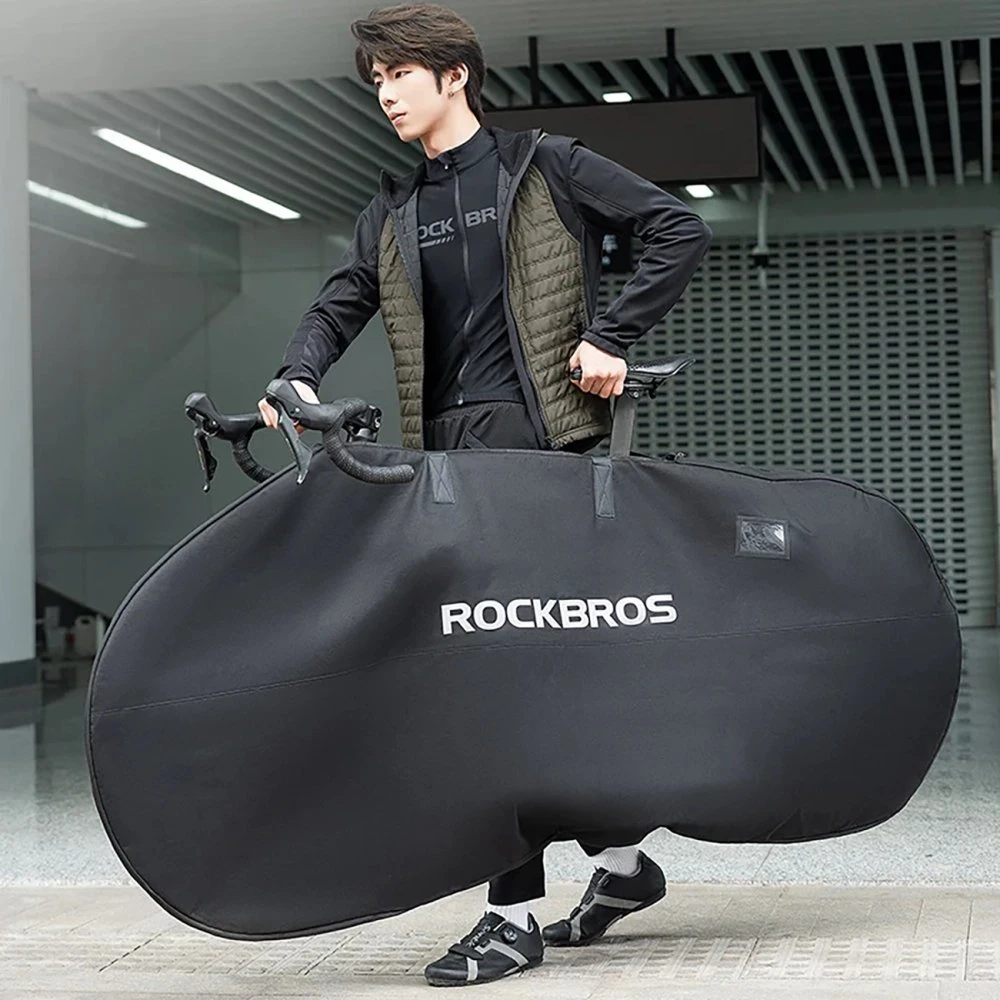 Rockbros D002 Elastinis nešiojimo dėklas 26 colių plento ir kalnų dviračiams - Juodas