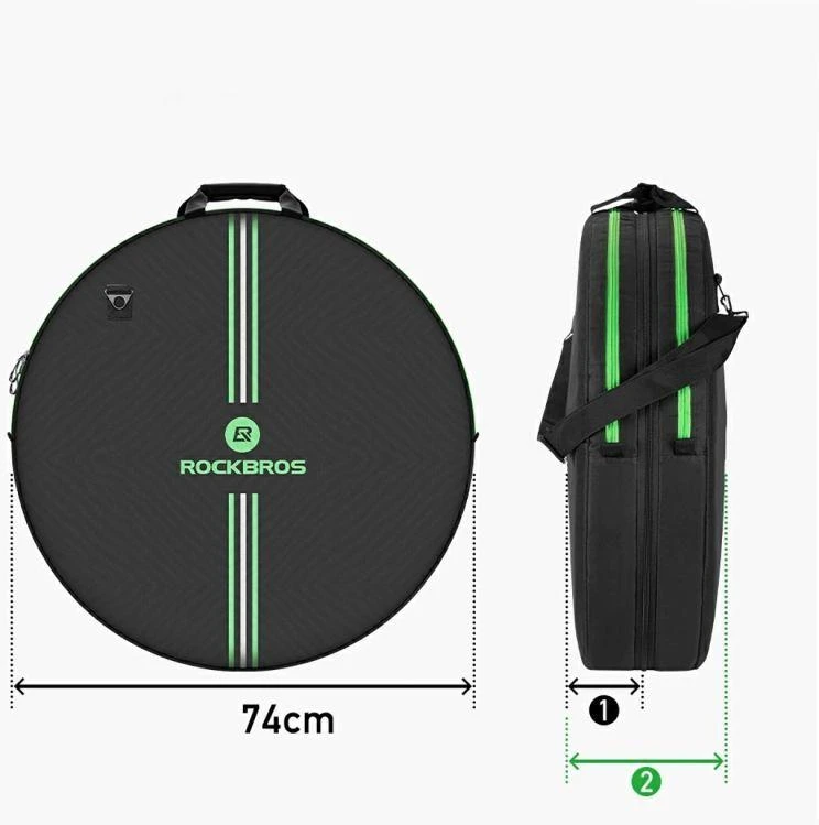 Rockbros D40 transportavimo dangtelis ø74cm ratui - juodas