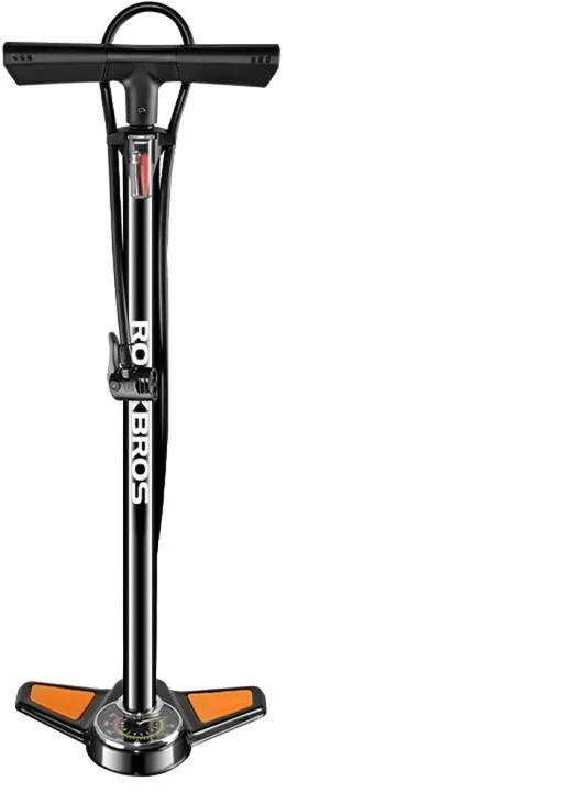 „Rockbros“ GP6532B grindinė pompa su slėgio matuokliu – juoda ir oranžinė