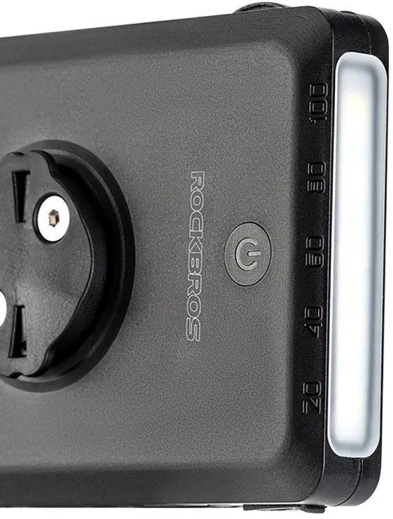 Rockbros JP008 priekinis dviračio žibintas prekystaliui su išorine baterija 5000mAh 150lm IPX6 &8211; juodos spalvos