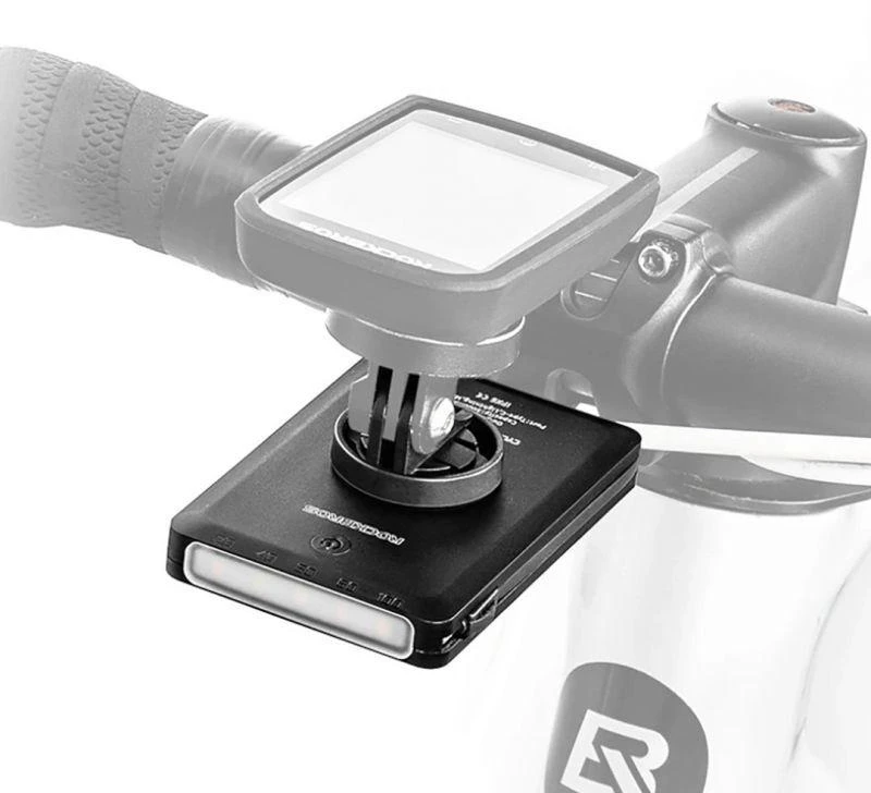 Rockbros JP008 priekinis dviračio žibintas prekystaliui su išorine baterija 5000mAh 150lm IPX6 &8211; juodos spalvos