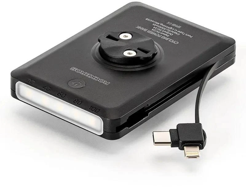 Rockbros JP008 priekinis dviračio žibintas prekystaliui su išorine baterija 5000mAh 150lm IPX6 &8211; juodos spalvos