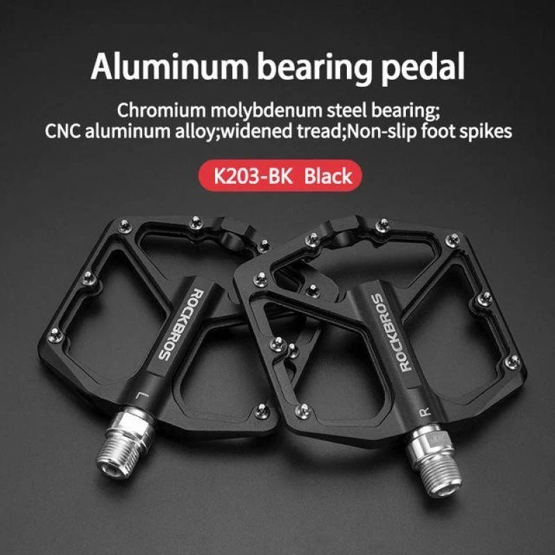 Rockbros K203-BK bicycle pedal set – juodos spalvos