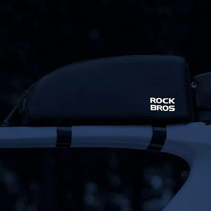 Rockbros Krepšys ant dviračio rėmo viršutinio vamzdžio 0.9l - Juodas