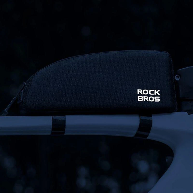 Rockbros Krepšys ant dviračio rėmo viršutinio vamzdžio 0.9l - Juodas