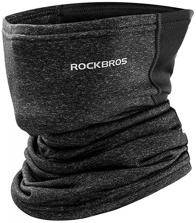 Kaklo mova su mikropolariniu pamušalu, juoda ir pilka Rockbros