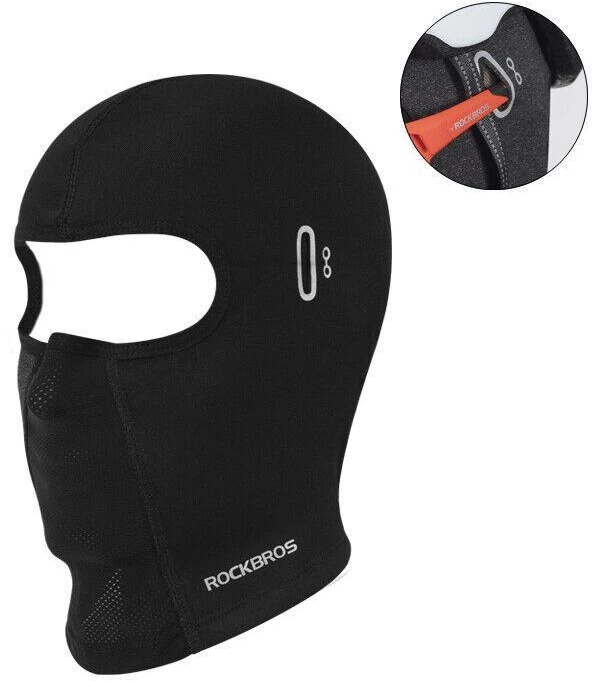 Rockbros LF8010 juoda dviračio balaklava