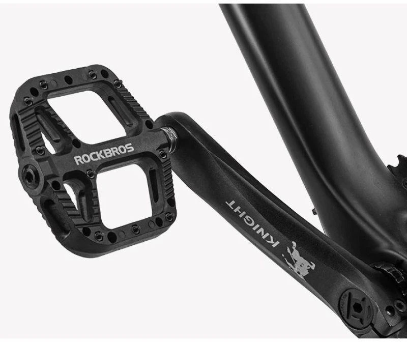 Rockbros Nailoniniai juodi dviračio pedalai 2021-12ABK