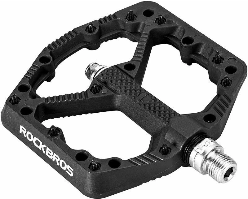 Rockbros Nailoniniai juodi dviračio pedalai 2021-12ABK