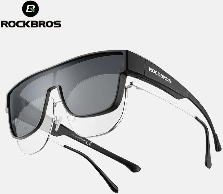 Rockbros poliarizuoti akiniai nuo saulės juodi modelis SP304