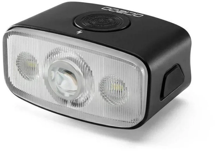 Priekinė dviračio lempa Rockbros 1200 lm USB‑C juoda