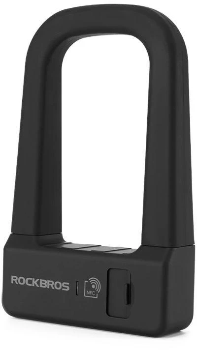 Rockbros RBNS1 išmanioji dviračio spyna su NFC skaitytuvu – juoda