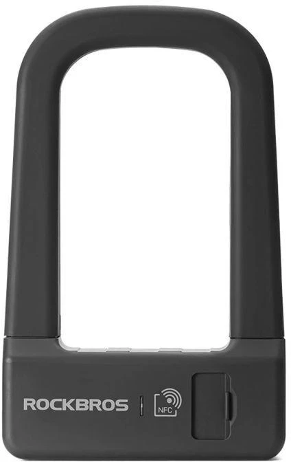 Rockbros RBNS1 išmanioji dviračio spyna su NFC skaitytuvu – juoda