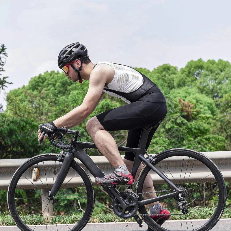 Rockbros RK2002L short bib shorts with L insert – juodos spalvos