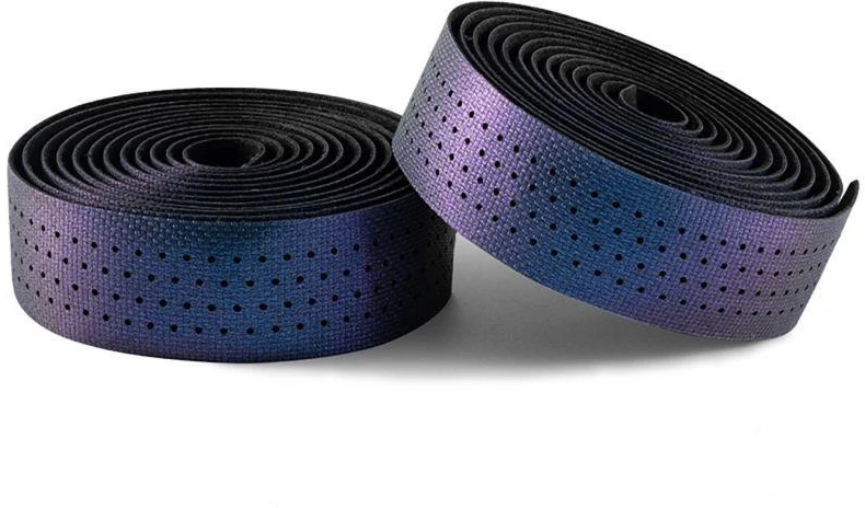 Rockbros Vairuoklio apvija perforuota silikoninė su chameleono efektu – violetinė