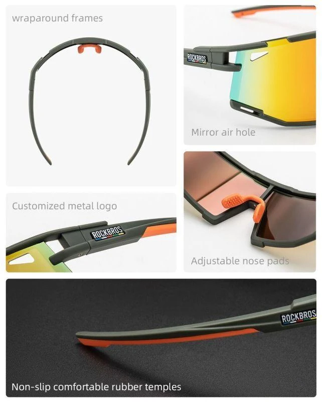 Rockbros SP258 Polarizuoti Sportiniai Akiniai