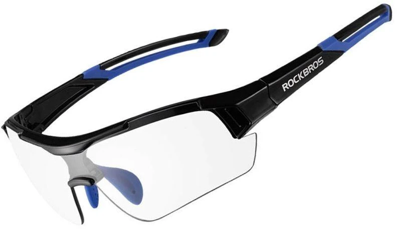 Rockbros sportiniai akiniai juodi/mėlyni 10111