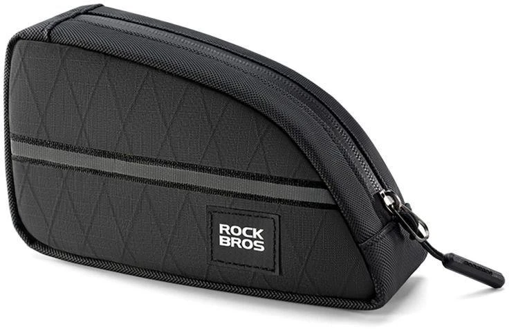 Rockbros Trikampė dviračio rėmo tašė 0.8 l - Juoda
