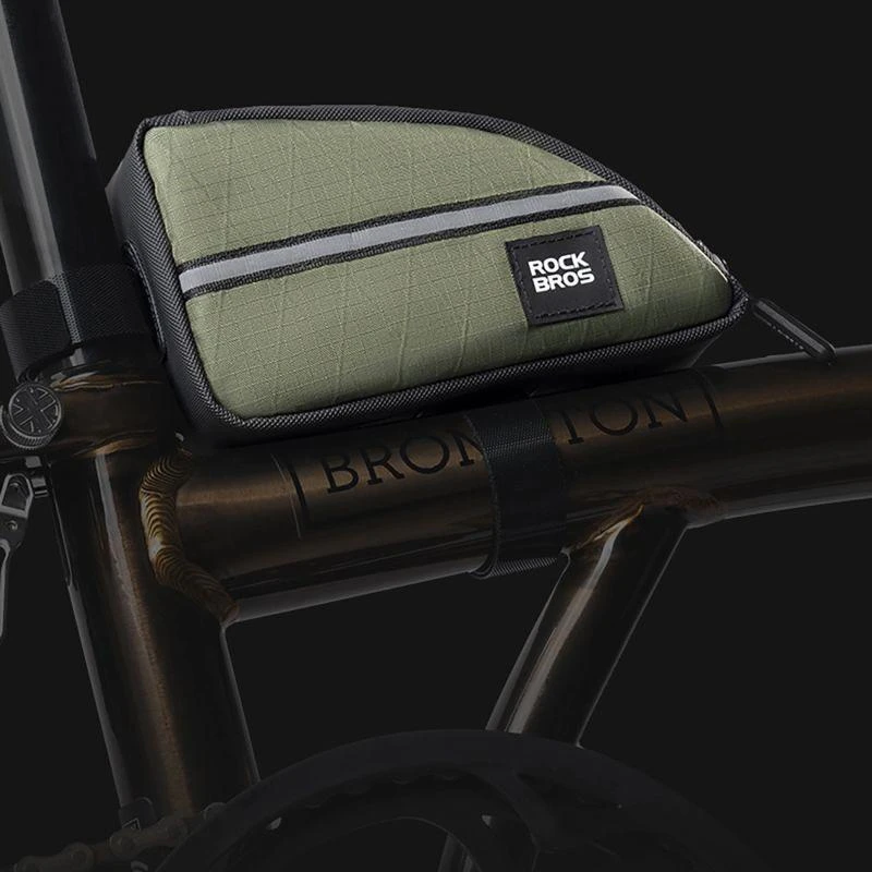 Rockbros Trikampė dviračio rėmo tašė 0.8 l - Juoda