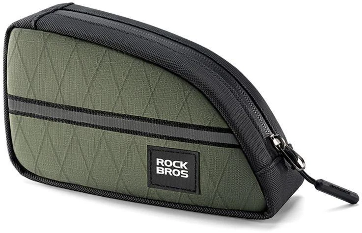 Rockbros Trikampė dviračio rėmo tašė 0.8l - Žalia