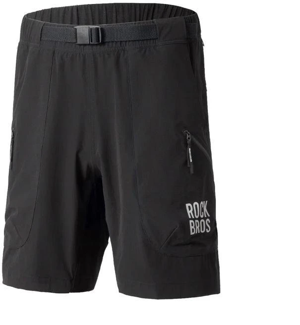 Rockbros YDDK015 šortai su diržu, dydis XL – juodi