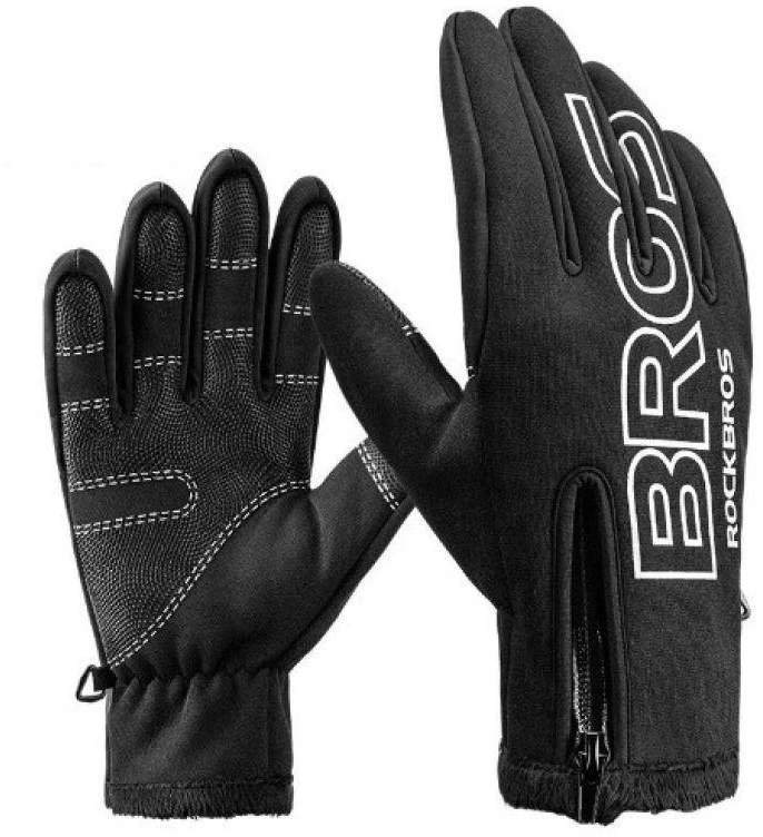 Rockbros Žieminės Softshell Dviračių Pirštinės L