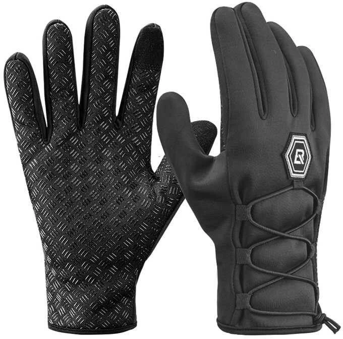 Rockbros žiemos softshell dviračių pirštinės 2XL