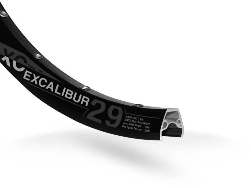 RODI EXCALIBUR XC ratlankis 27.5"x19 juodas 32 skylutės