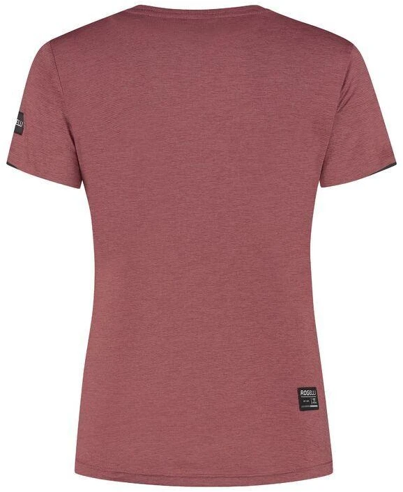 Rogelli d/b DISTANCE moteriški marškinėliai bordo 2XL