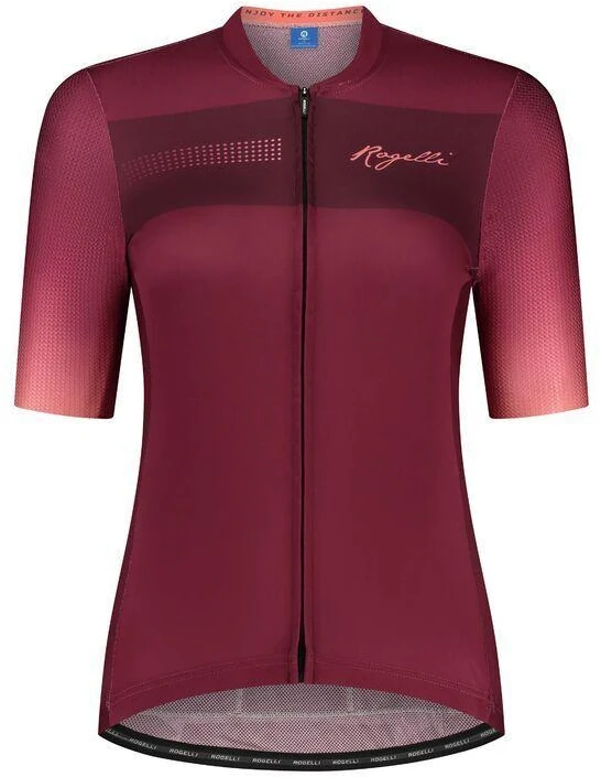 Rogelli DAWN Moteriški marškinėliai Burgundy ir Coral XL