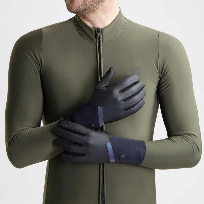 Rogelli DISTANCE juodos žieminės pirštinės 2XL